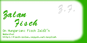 zalan fisch business card